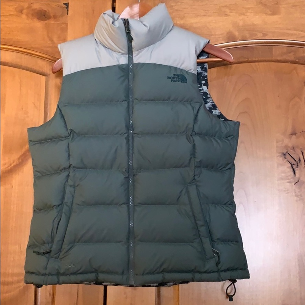 North face women’s down feather winter vest.